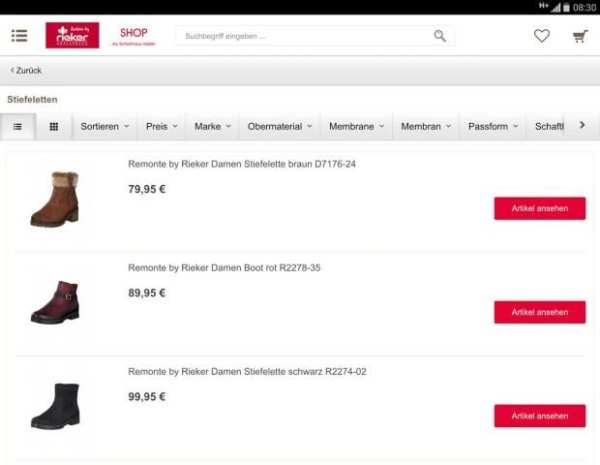 Rieker Shop screenshot 2