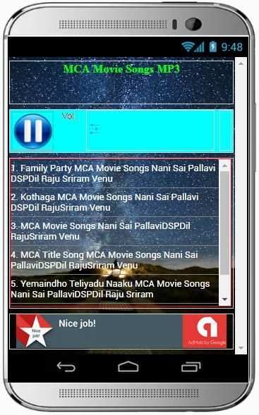 MCA Movie Songs MP3 screenshot 1