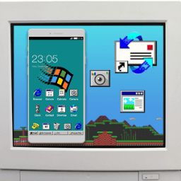 ikon Windroid tema for windows 95 PC Computer Launcher