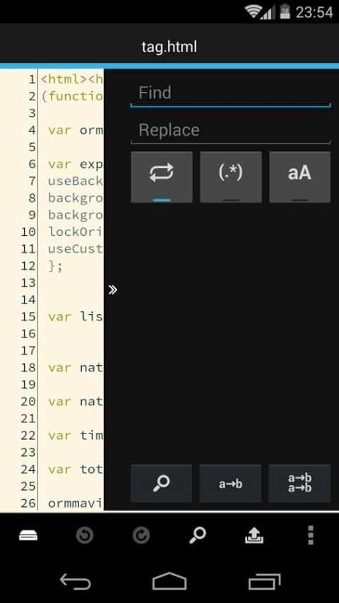 DroidEdit (free code editor) 16 تصوير الشاشة