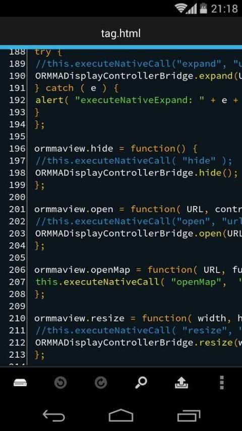 DroidEdit (free code editor) 22 تصوير الشاشة