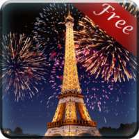 Eiffel Tower Fireworks LWP