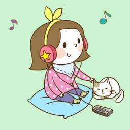 Girl n cat Green 1.0