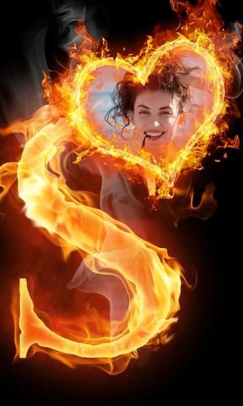 Fire Text Photo Frame स्क्रीनशॉट 6