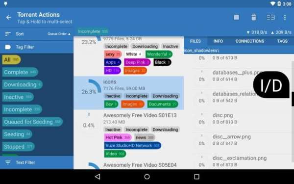 Vuze Remote screenshot 2