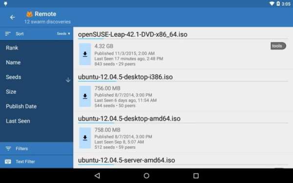 Vuze Remote screenshot 1