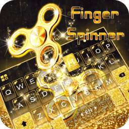 Gold Finger Spinner Keyboard Theme