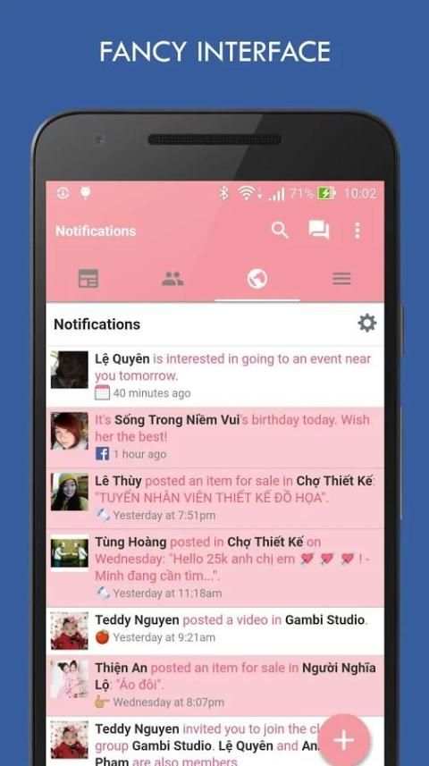 HD Messenger for Facebook screenshot 2