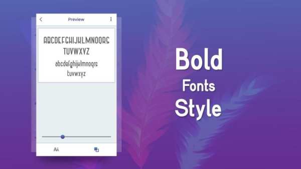 Bold Fonts Style скриншот 1