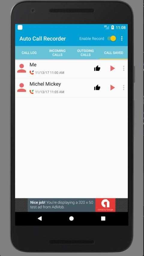 Auto Call Recorder 2017 скриншот 3