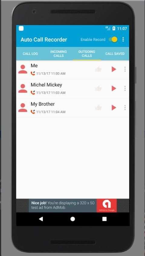 Auto Call Recorder 2017 screenshot 5