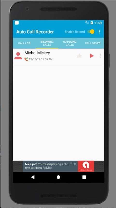 Auto Call Recorder 2017 6 تصوير الشاشة