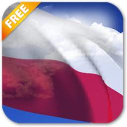 3D Poland Flag Live Wallpaper