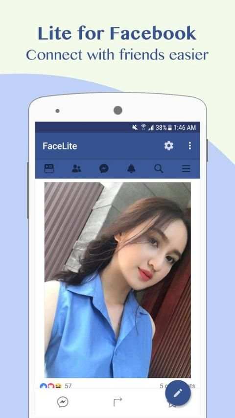 Lite for Facebook - Security Enhanced 2018 screenshot 5