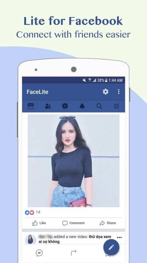 Lite for Facebook - Security Enhanced 2018 screenshot 4