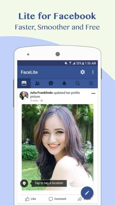 Lite for Facebook - Security Enhanced 2018 screenshot 13