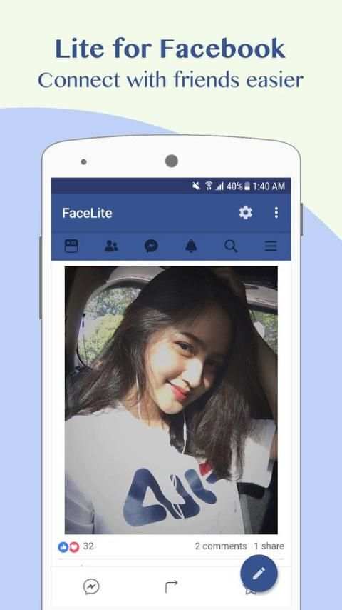 Lite for Facebook - Security Enhanced 2018 screenshot 6