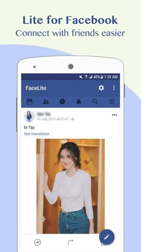 Lite for Facebook - Security Enhanced 2018 screenshot 7