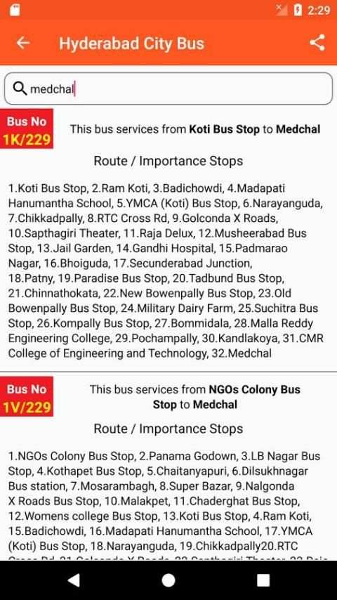 Hyderabad City Bus screenshot 3