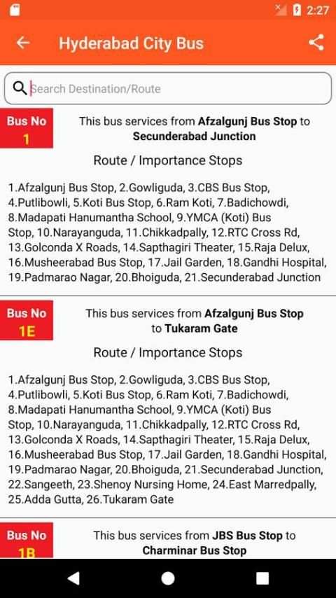 Hyderabad City Bus screenshot 5