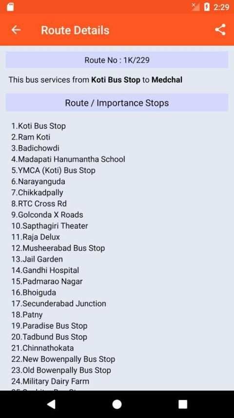 Hyderabad City Bus screenshot 2
