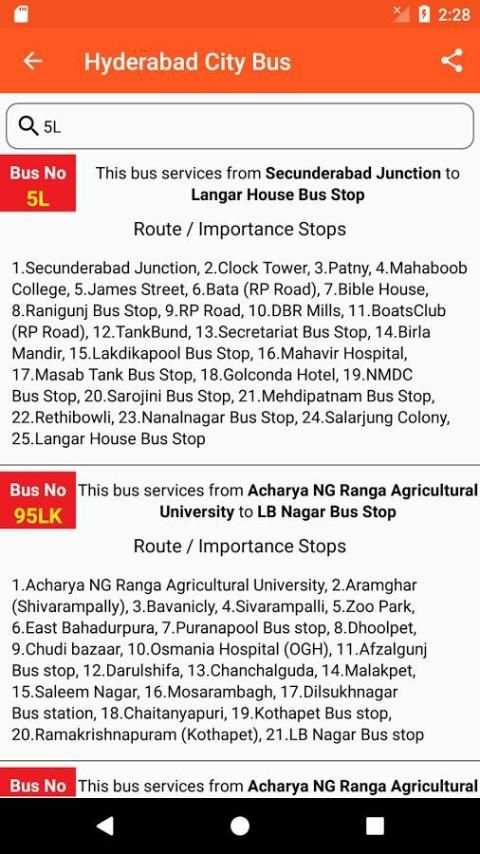 Hyderabad City Bus screenshot 4
