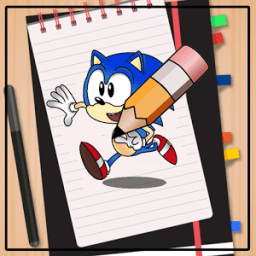 How to Draw Sonic أيقونة