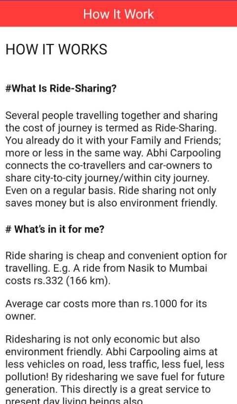 Abhi Carpooling स्क्रीनशॉट 6