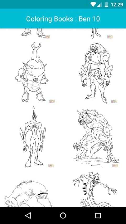 Cartoon Coloring : Ban 10 Edition screenshot 2