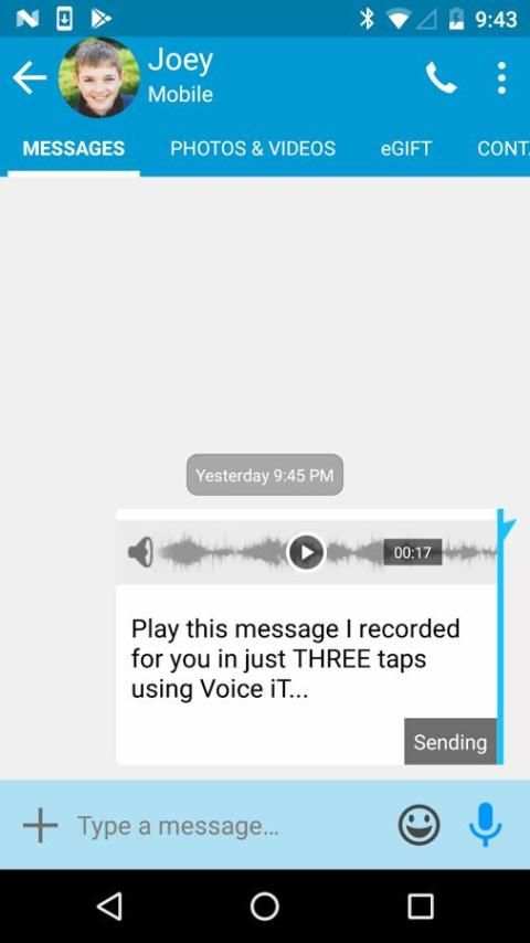 Voice iT - Voice Message/Memo Recorder Messenger screenshot 2