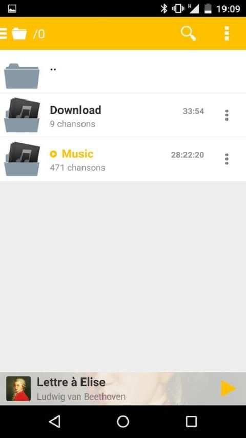 PlayerPro Skin Flatty Yellow स्क्रीनशॉट 4
