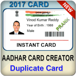 Fake Aadhar Card Maker Prank आइकन