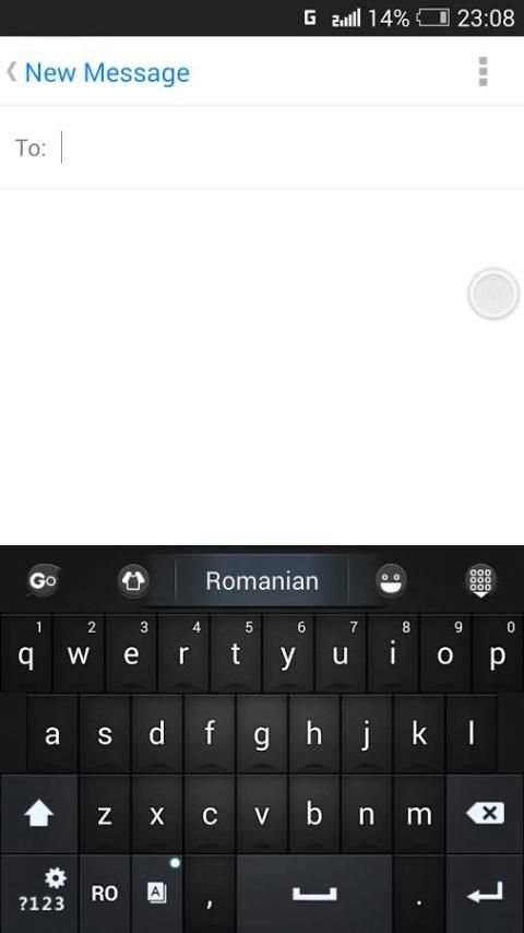 Romanian for GO Keyboard-Emoji स्क्रीनशॉट 4