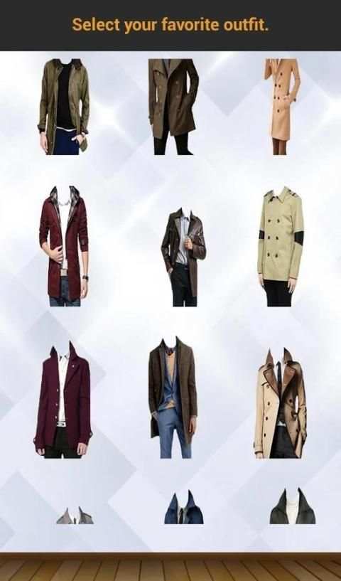Men Trench Coat Photo Suit screenshot 3