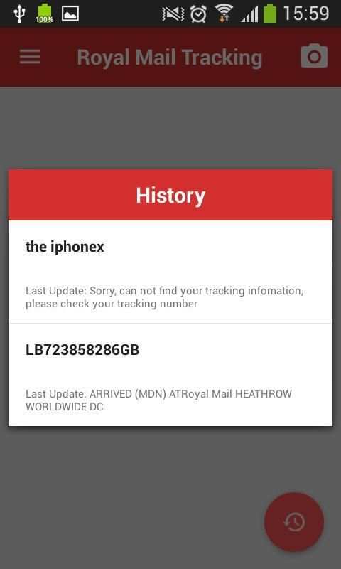 Tracking Tool On Royal Mail screenshot 2