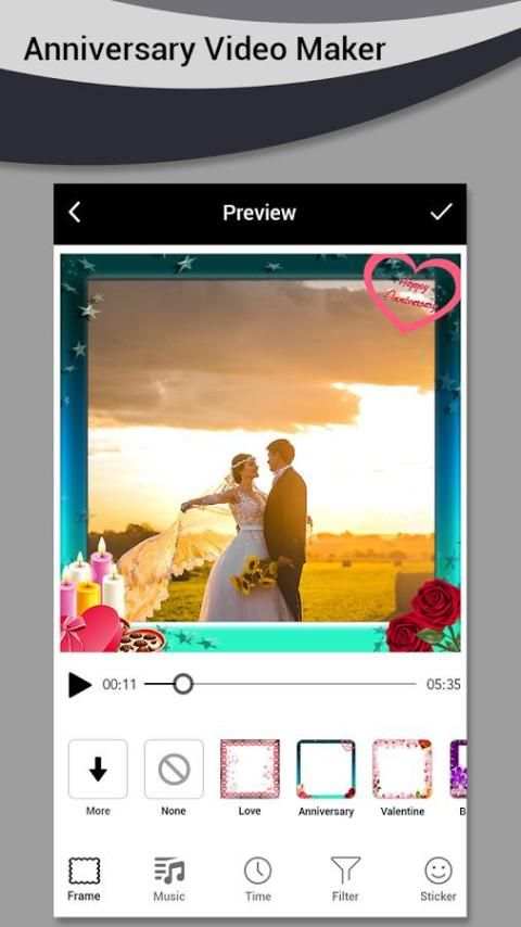 Anniversary Video Maker 4 تصوير الشاشة