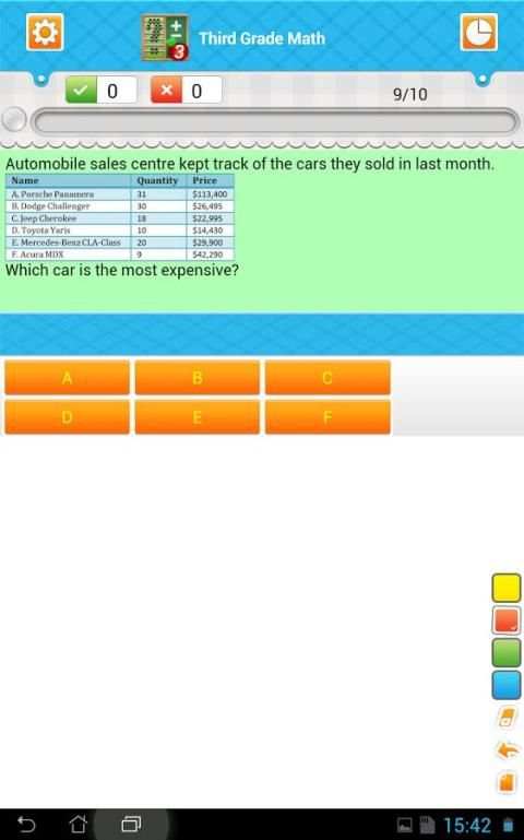 Third Grade Math स्क्रीनशॉट 6