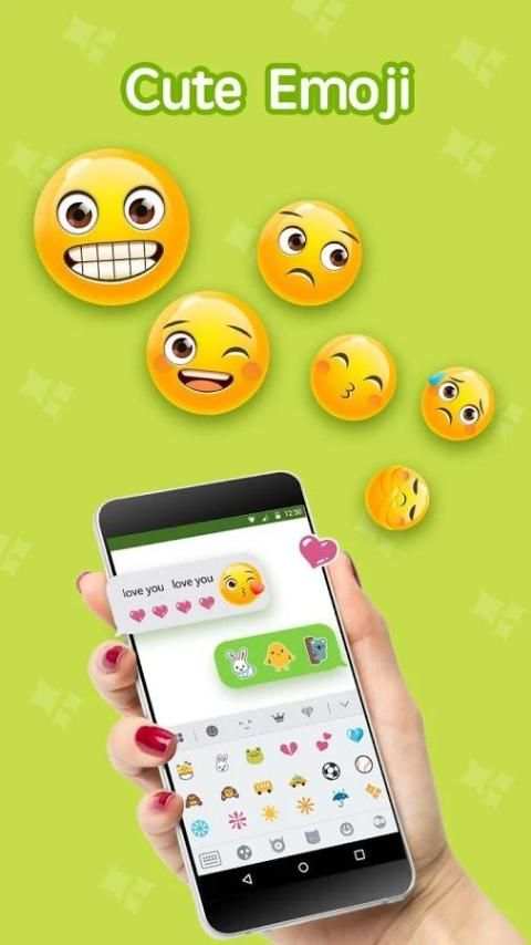 Emoji Keyboard ❤ 3 تصوير الشاشة