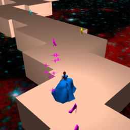 Princess. Trajectory runner icon