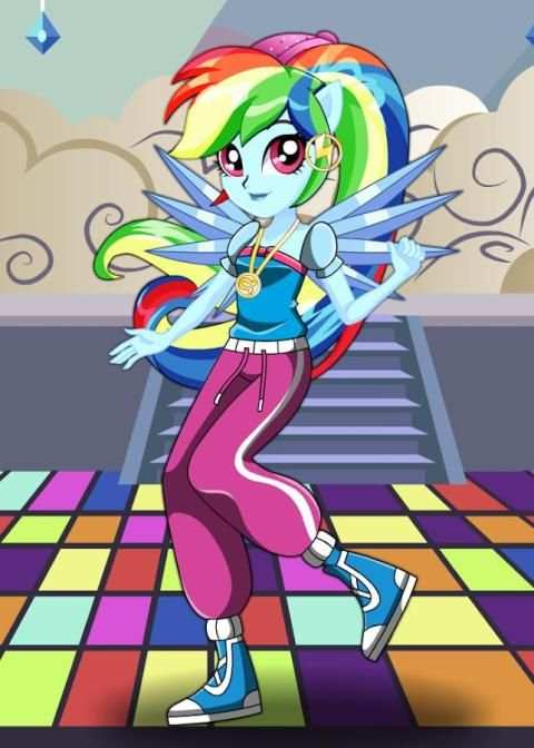 Dress up Rainbow Dash Dance Magic скриншот 4