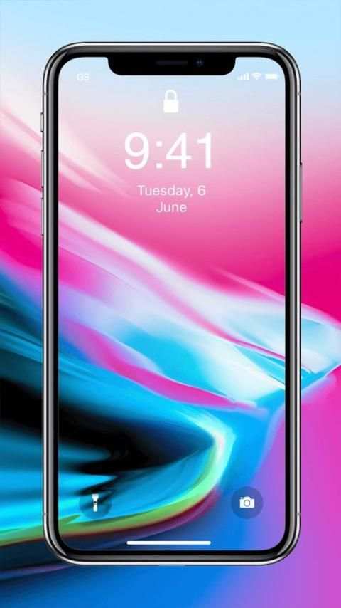 Phone X lock screen - IIOS 11 theme screenshot 2