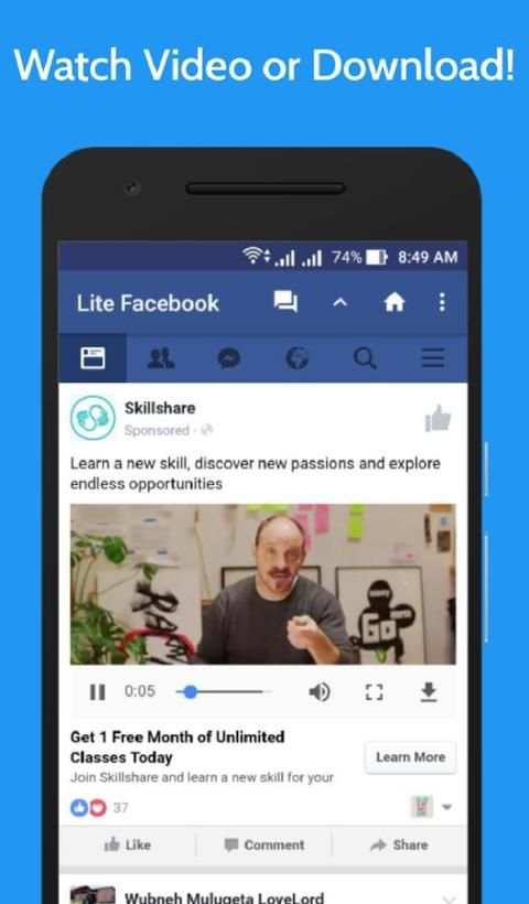 Lite for Facebook - Fast & Secure स्क्रीनशॉट 3