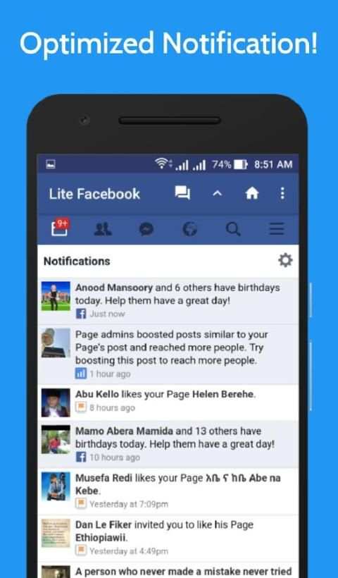 Lite for Facebook - Fast & Secure screenshot 2