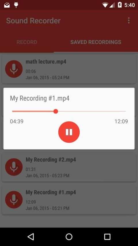 Easy Sound Recorder screenshot 1