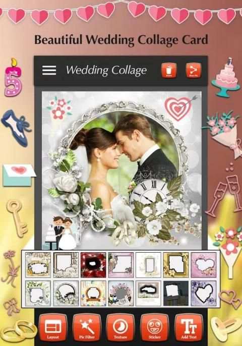 Wedding Collage Maker स्क्रीनशॉट 3
