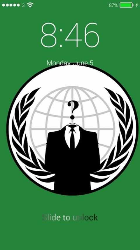 Anonymous Lock Screen Hacker स्क्रीनशॉट 4