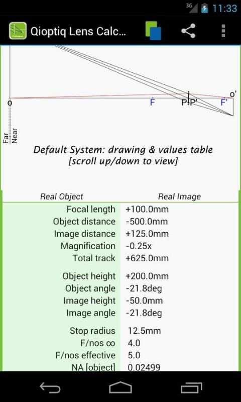 Qioptiq Lens Calculator скриншот 17