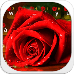 ikon Tema keyboard Red rose