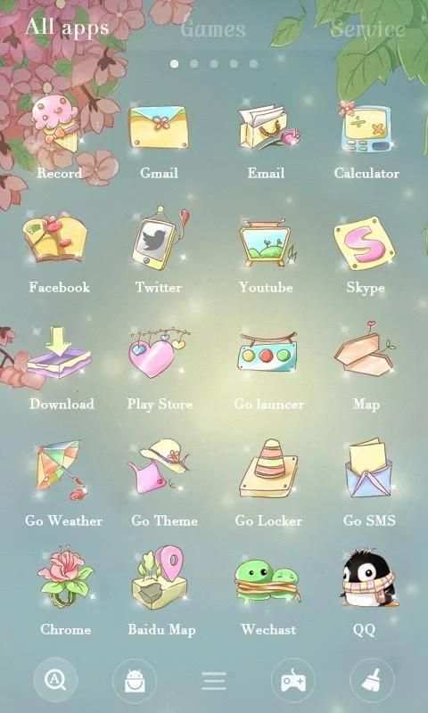Infatuation Go Launcher Theme स्क्रीनशॉट 2