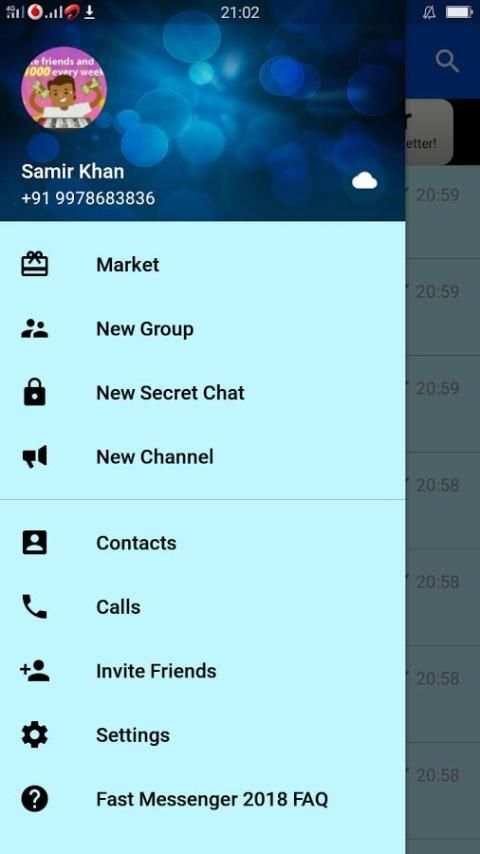Fast Messenger 2018 screenshot 5